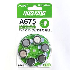 NUOXING A675 Zinc Air Performance Hearing Aid Batteries for hearing aids New Zinc Air Hearing Batteries  1.45v Button Batteries