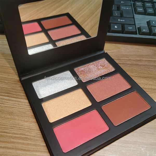 Makeup Vegan Cruelty Free Private Label Waterproof Cosmetics Makeup Matte Powder Highlighter Contour Blush Palette Custom logo