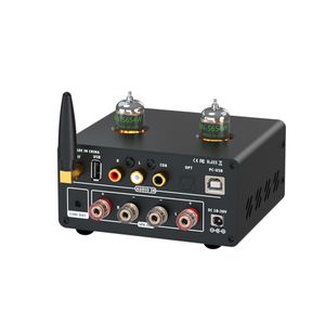 Supports a variety of audio inputs 2X100W AUX audio output power amplifier tube amplifier hifi