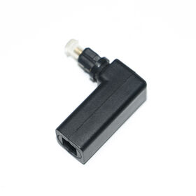 Factory price 90 Degree Right Angle 360 Degree Rotates Audio Cable Adapter for Toslink Optical Cable Converter