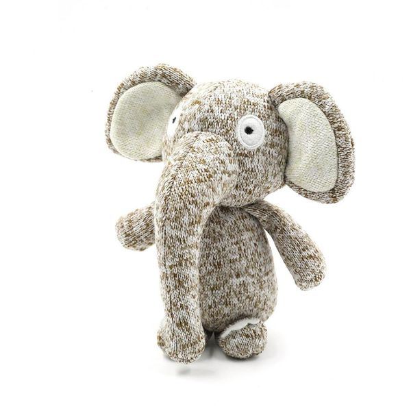 Eco Friendly Cute Soft Elephant Plush Toy Wholesale Stuffed Pet Chew Squeaky Interactive Toys for Dogs