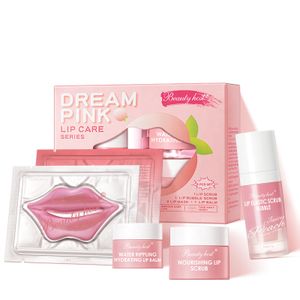 Lip Skin Care Travel Kit Private Label Nourishing Remove Dead Skin Lip Balm Stick Mask Exfoliating Scrub 5PCS Lip Care Set