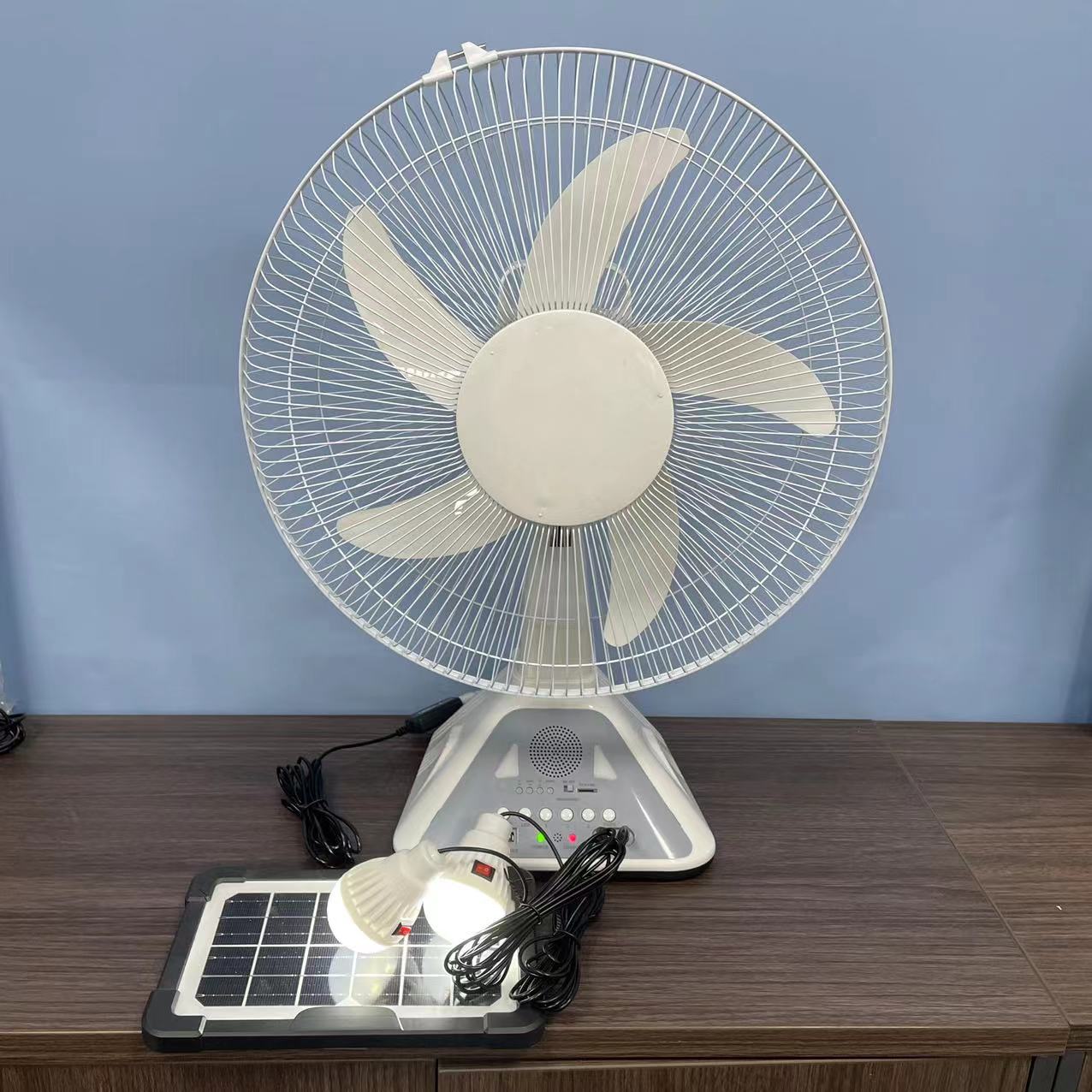 Shenzhen Nanshan District Yifeng New Energy Electrical Center Home Appliances 16'' Fan Ceil Fan Motor Brushless rechargeable Cooling Solar AC DC Ceiling Fan With Remote Control