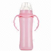 Stainless steel thermos baby feeding milk bottle, 220mL