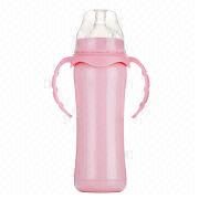 Stainless steel thermos baby feeding milk bottle, 220mL