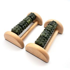Private Label wood therapy massage jade roller tools foot massager