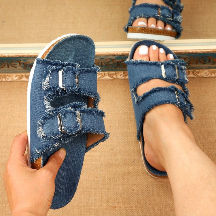 Guangzhou Tongtu Shoes Co., Ltd. Fabric Upper Home Slippers Home Slippers For Female Breathable luxury sandals wholesale