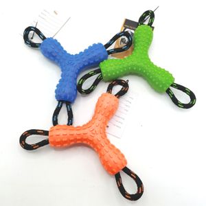 Pet Supply Teeth Clean Chewy Toy  For Dogs Pet Rope Chewy Bone Dog Chew Rubber Toys