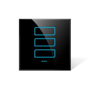 Lanbon Smart home automation system smart 3 gang two way switch with tempered glass touch panel