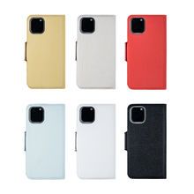 Custom folding Multi Card Holder Flip Rubber Cover Detachable Wallet Leather Cellphone Phone Case