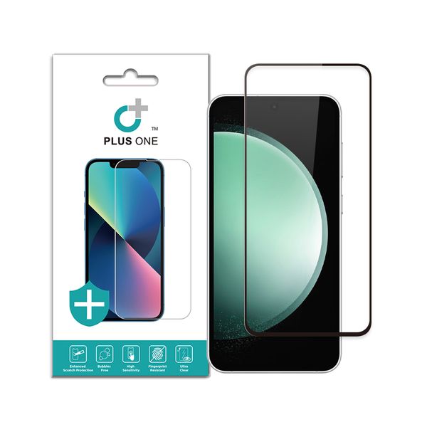 Full coverage black silkprint tempered glass screen protector For Samsung Galaxy S24 FE phone screen protector