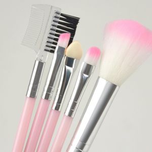 5pcs makeup brush set pink eyeshadow