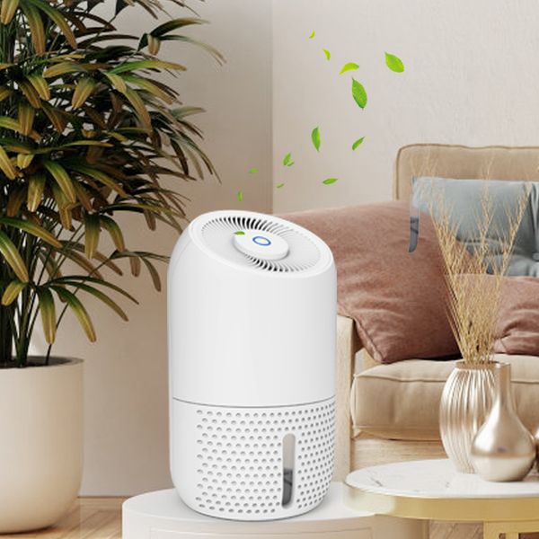 One touch operation home dehumidifier baby sleep mode silent dehumidifier eliminate damp mold household compact dehumidifier