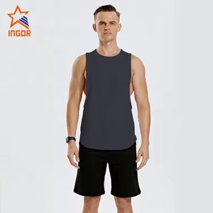 Workout Fitness Training Athletic Sports Running Gym Shorts With Pocket Custom Camo Compression Men Tank Top