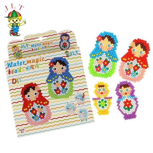 New Water spray sticky bead kids 3d puzzle diy learning toy diy hama beads 5mm magic water beads