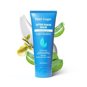 Wholesale Customizable After Shave Balm for Men's Grooming Men Beard Care Product OEM ODM Natural Soothing Barber Shaving Balm