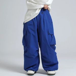 Super Baggy Style Snow Pants for Men Women Insulated Ski Pants Unisex Waterproof Fabric Waterproof Cargo Snow Pants