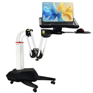 NBGYS Premium Ergonomic Aluminum Alloy Laptop Desk  360 Rotation, 17inch, White