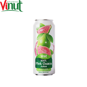Wholesale 100% Natural Pink Guava Juice 490ml VINUT Can OEM ODM Design Private Label Concentrate Type Free Sample Distribution