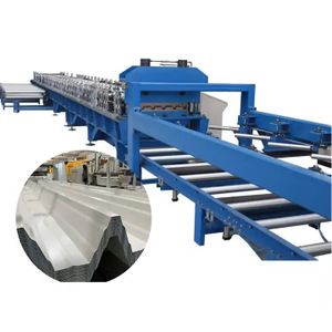 18.5 KW 11800kg Home Use PPGI High Grade Quality Safety Level Floor Deck Machine Fastest Speed Steel Roll Forming Machine