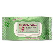 Baby Wipes with Aloe Fragrance, Made of Nonwoven Material, Measures 15 x 20cm