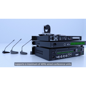 New Digital Audio Conference System Professional Conference Equipment Digital Meeting Chairman Mic Wireless Microphone system