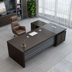Modern Simple President Desk Fashion Boss Desk L Shape Manager Table CEO Office Desk
