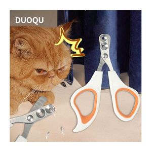 durable nail clippers for pet beauty self cleaning pet cat dog nail clippers grooming harness double hole pet nail clippers