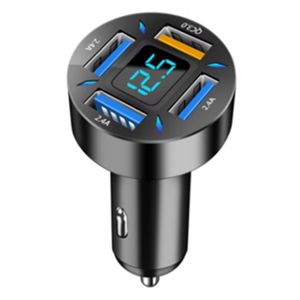 Hot Usb C 66w Fast Car Fast Phone Charger Tecnologia Usb C Car Charger 48w Super Mini Charger Portable 4 in 1 Usb 4.2a