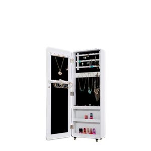 Wholesale Modern Large Wall Mirror Jewelry Storage Cabinet Armoire Simple Fashion Wood Framed Decorative Home Use Customizable