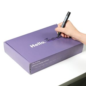 Custom Recyclable Corrugated Cardboard Paper Packaging Self-Sealing Mailer Shipping Paper Boxes Tear Strip Printing Eco-Friendly