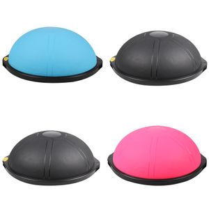 2024 New Design Half Gym Ball Pilates Balance Yoga Ball with Gym Bands Premium Quality Exercise Equipment