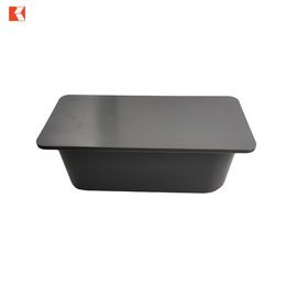 PLASTIC FOOD CONTAINER Grey Ice cream box 4L Square shape single use plastic containers