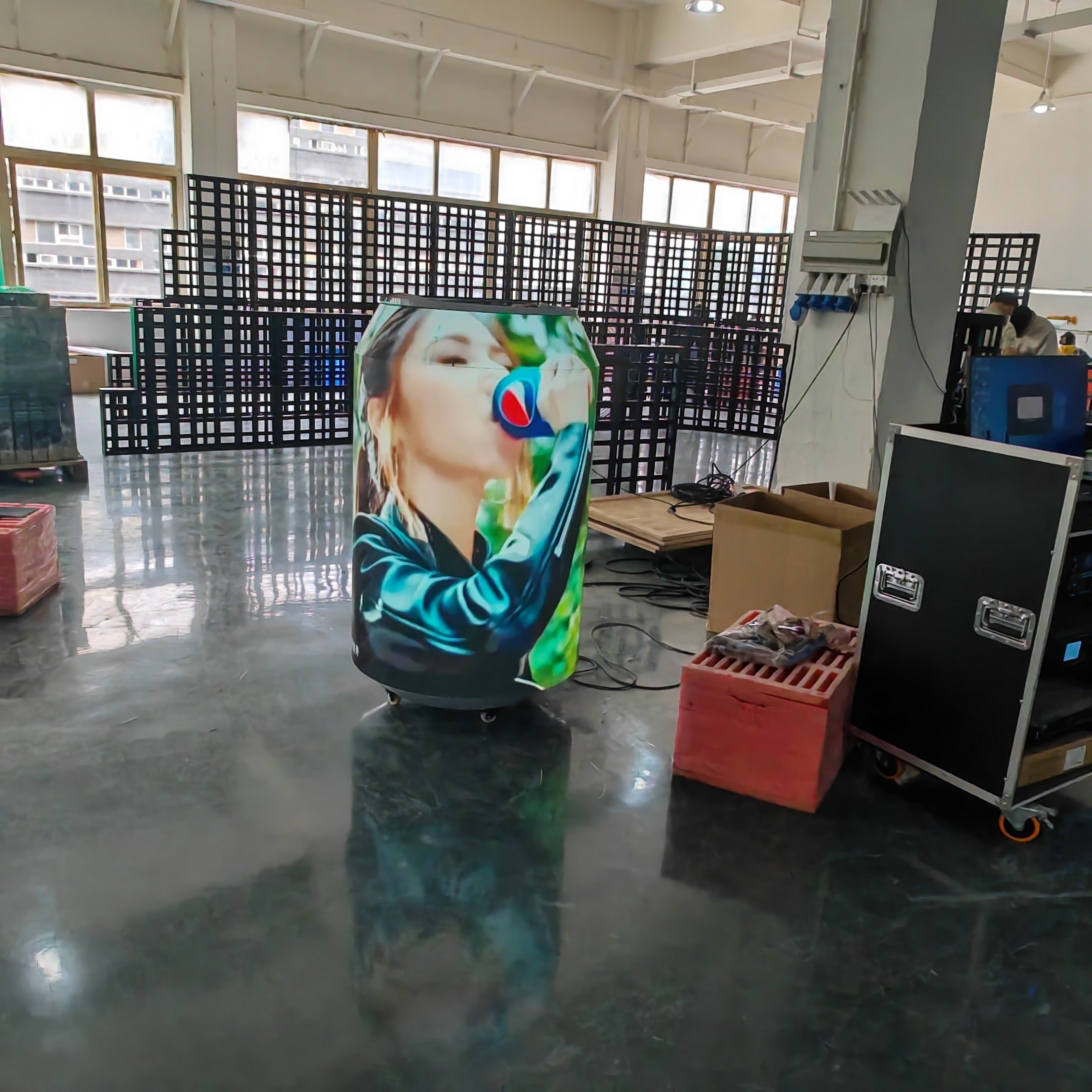 Shenzhen Yijing Optoelectronics Technology Co., Ltd. Led Display Screen Customized Full Color Can Bottle Shape Led Display High Resolution Advertising Creative Cans