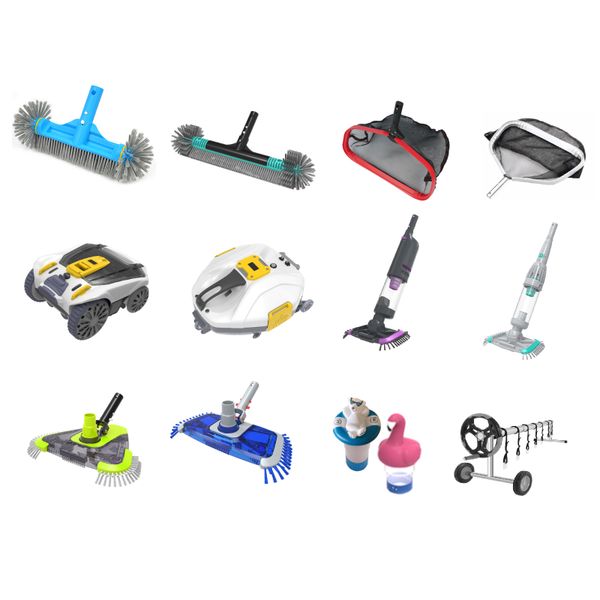 Wholesale Factory Price Pool Accessories Supplier Piscina Limpiador Full Cleaning Set Swimming Pool Equipment Accessories