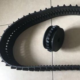 Small Robot chassis rubber tracks width 30mm-150mm