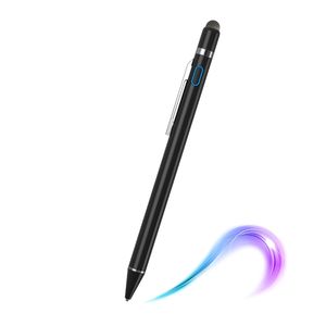 Rechargeable Pen 2 in 1 Universal Stylus Pen Smooth Writing Mobile Pen for Tablet iPad