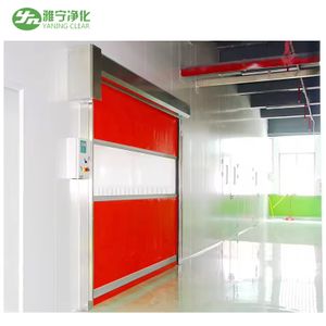 PVC fast rolling up door SUS304 cargo air shower for clean room CE/ISO/GMP factory supply with HEPA filter intertlock