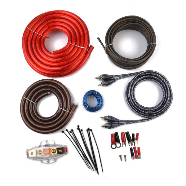 OEM/ODM Car Amplifier Cable Set 4GA Amplifier Installation Kit Car Subwoofer Amplifier Wiring Kit Car Amplifier Wiring Kits