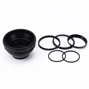 custom cnc camera accessories aluminum alloy 72mm 35mm 82mm 23mm  58mm 39mm 15mm Collapsible anti reflection camera lens hood