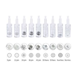Derma Pen Needle 9/12/24/36/42 Pins Nano Microneedling Cartridge Bayonet Replacement Microneedle For MTS Tattoo Beauty Pen MYM