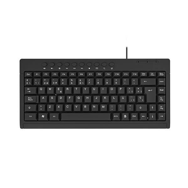 USB Slim Multimedia Keyboard with 86+10 Hot Keys Computer Accessories