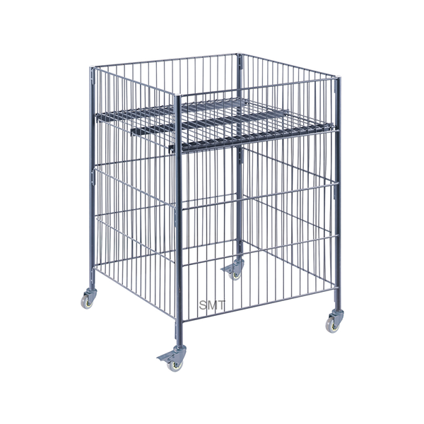 Display Wire Baskets Wire mesh dump bins for retail displays and merchandising