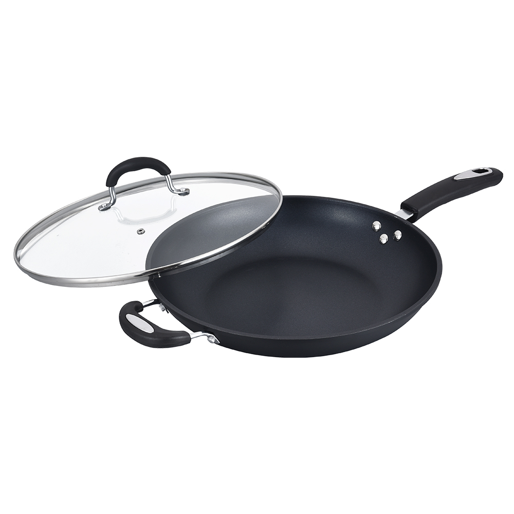 Multi Color With Cover Non Stick Cookware Set Frying Pan Baking Pies
