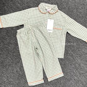 OEM Ruffle children's loungewear suit bamboo fibre breathable comfortable suit custom factory price baby pajamas set