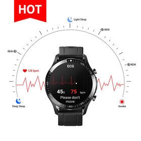 2051E Medical Ecg Sanda Watch Men Body Temperature Blood Pressure Smart Watch