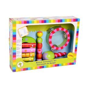 Wholesale Eco-Friendly Wooden xylophone and flute Baby Musical Toy Sets
