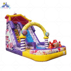 Used commercial water slides inflatable candy water slide inflatable games inflatable playgrounds water slide