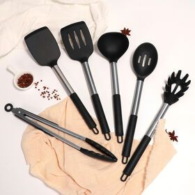 2023 Food Grade Heat Resistant 15 Piece Kitchenware Tool Spoon Whisk Tongs Non Stick Cooking Spatula Silicone Utensils  Set