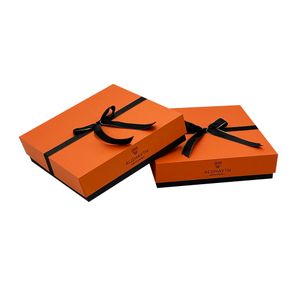 luxury packaging wholesale vintage herme silk scarf promotional gift paper box with lid